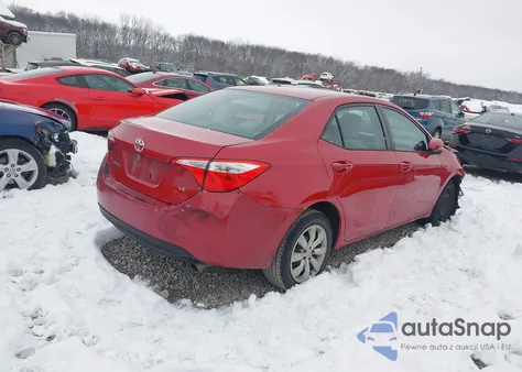 2016 Toyota Corolla Le z USA, uszkodzony, nr VIN 2T1BURHE4GC617564
